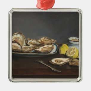 Oysters (by Edouard Manet) Metal Tree Decoration