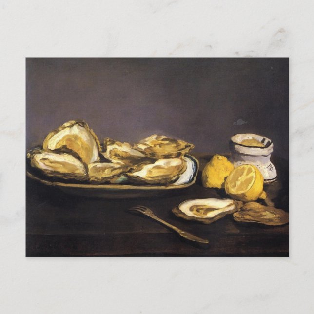 Oysters - Édouard Manet Postcard (Front)