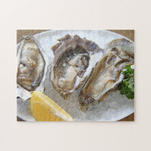 Oysters on ice jigsaw puzzle