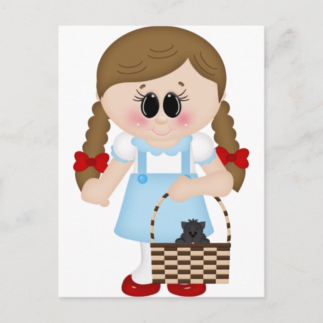 oz dorothy and toto postcard (Front)