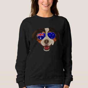 OZ Flag Miniature American Shepherd Dog Australia  Sweatshirt