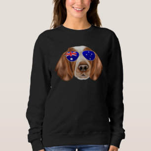 OZ Flag Welsh Springer Spaniel Dog Australia Pocke Sweatshirt