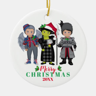 Oz Merry Christmas Team Wicked Ceramic Tree Decoration