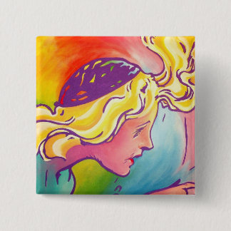 Oz Pinback - Polychrome 15 Cm Square Badge