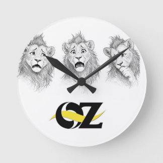 Oz Wall Clock with the Cowardly Lion