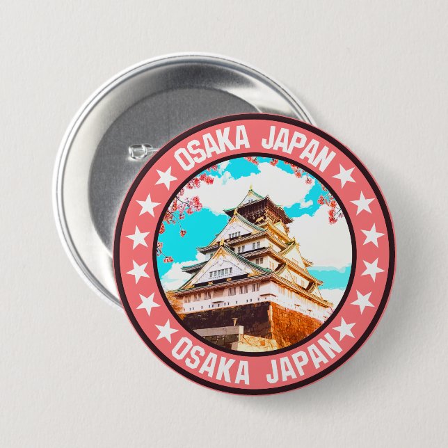Ozaka                                              7.5 cm round badge (Front & Back)