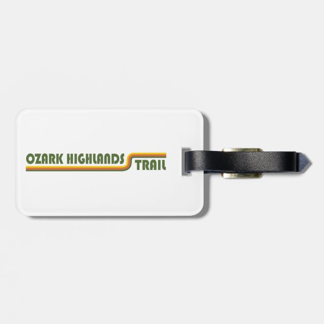 Ozark Highlands Trail Arkansas Luggage Tag (Back Horizontal)