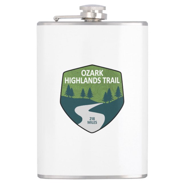 Ozark Highlands Trail Hip Flask (Front)