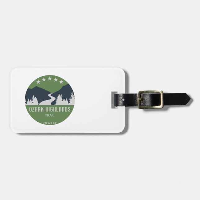 Ozark Highlands Trail Luggage Tag (Front Horizontal)