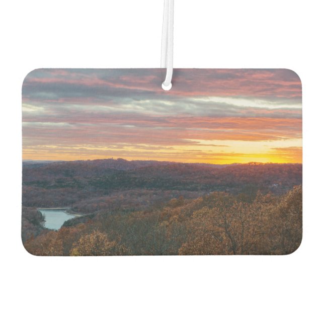 Ozark Mountains Autumn Sunset Air Freshener (Back)