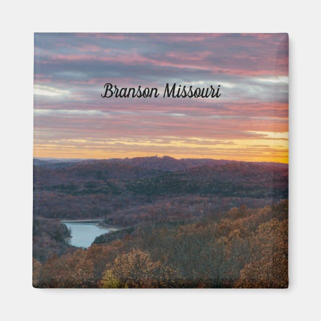 Ozark Mountains Autumn Sunset Magnet (Front)