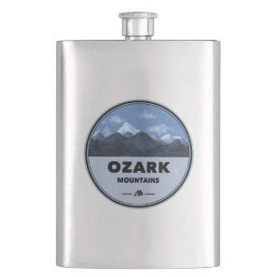 Ozark Mountains Camping Hip Flask