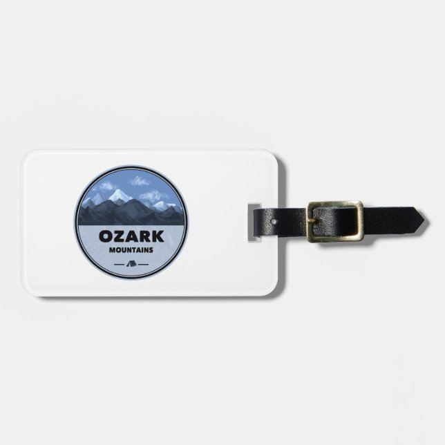 Ozark Mountains Camping Luggage Tag (Front Horizontal)