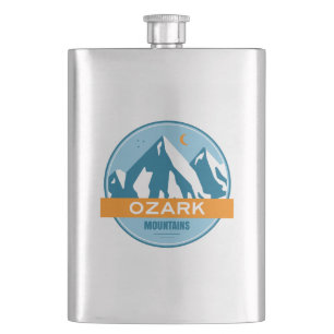 Ozark Mountains Hip Flask