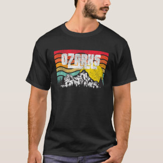Ozark Mountains Ozarks Forests Vintage Sunset Retr T-Shirt