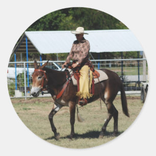 ozark mule days classic round sticker