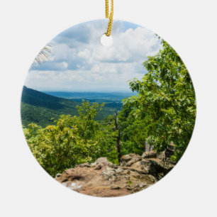 Ozark National Forest Cliff View Ceramic Tree Decoration