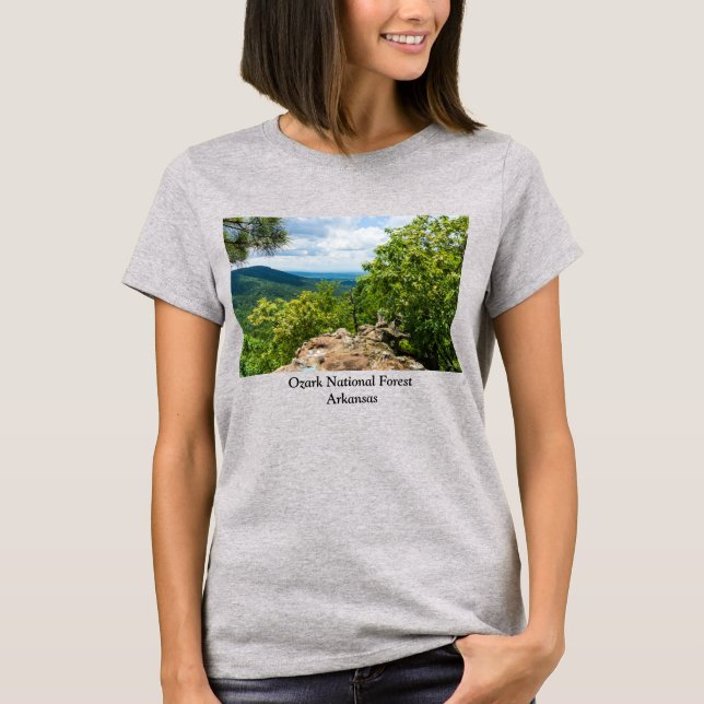 Ozark National Forest Cliff View T-Shirt (Front)