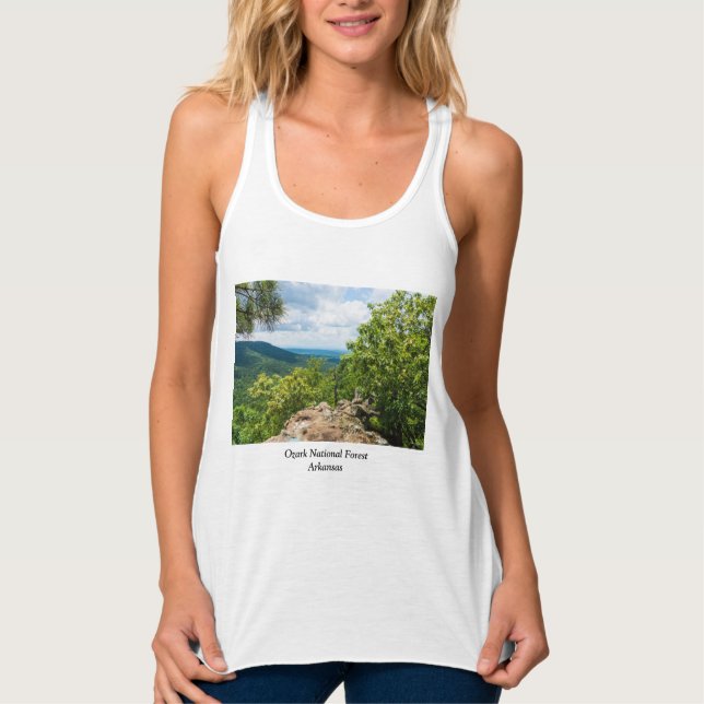 Ozark National Forest Cliff View Tank Top (Front)