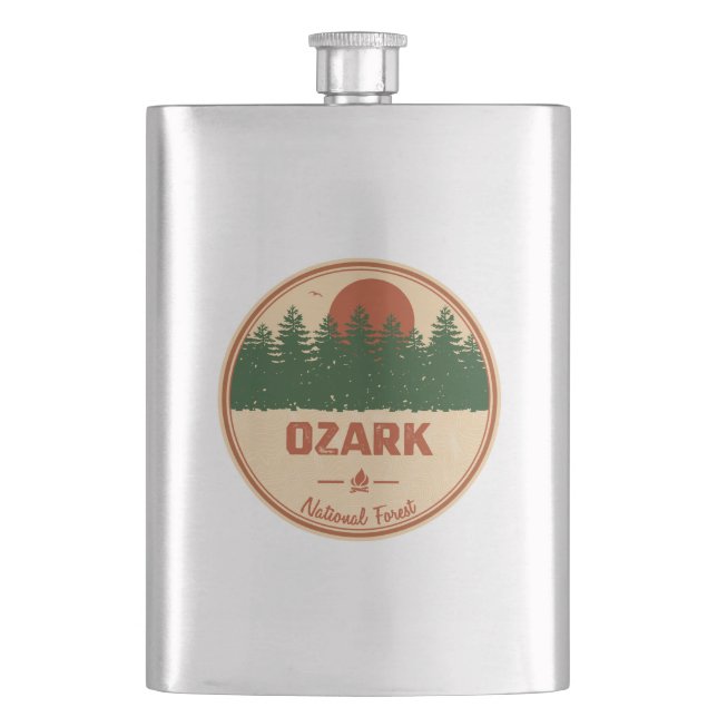 Ozark National Forest Hip Flask (Front)