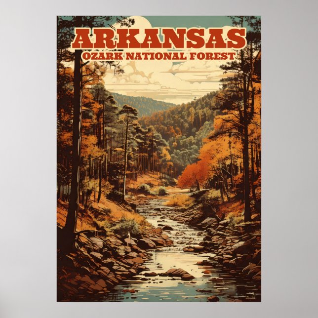 Ozark National Forest in Arkansas V01 Poster (Front)