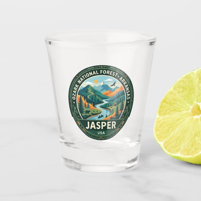 Ozark National Forest USA Shot Glass (Front)