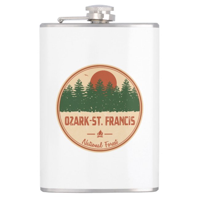 Ozark-St. Francis National Forest Hip Flask (Front)