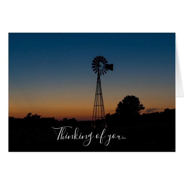 Ozark Windmill Thinking Of You Sunset (Front Horizontal)