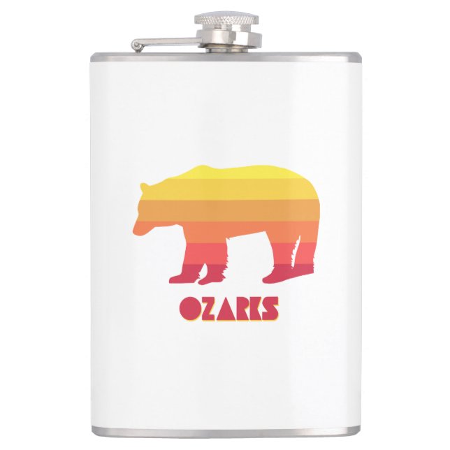 Ozarks Bear Hip Flask (Front)