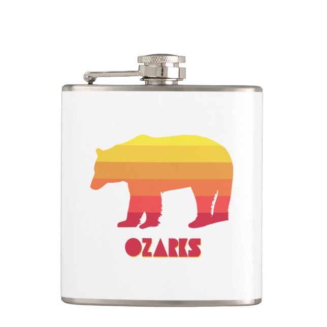 Ozarks Bear Hip Flask (Front)