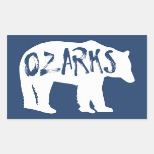 Ozarks Bear Rectangular Sticker