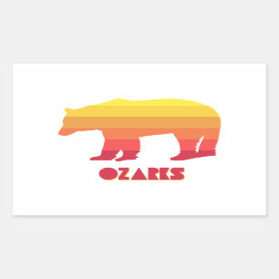 Ozarks Bear Rectangular Sticker