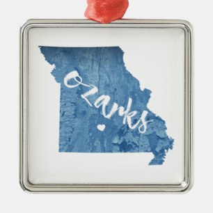 Ozarks, Missouri Metal Tree Decoration