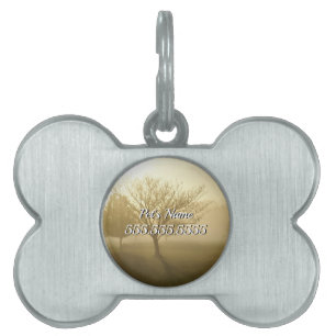 Ozarks Misty Golden Morning Sunrise Pet ID Tag