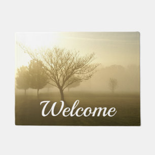 Ozarks Misty Golden Morning Sunrise Welcom Doormat