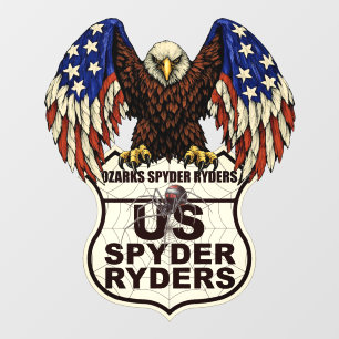 Ozarks Spyder Ryders Chapter - Decal Eagle Logo