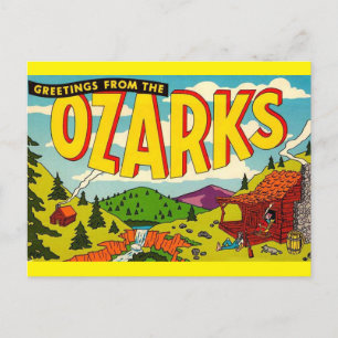 OZARKS Vintage Travel Postcard