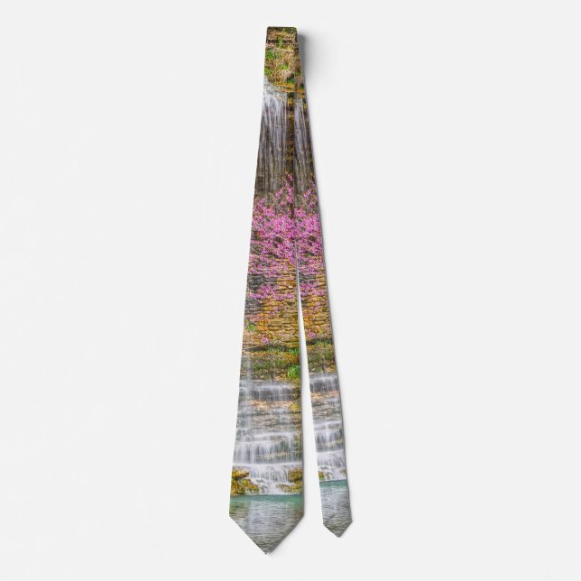 Ozarks Waterfall Spring Bluff Neck Tie (Front)