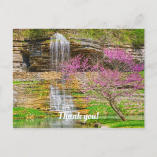 Ozarks Waterfall Spring Bluff Postcard