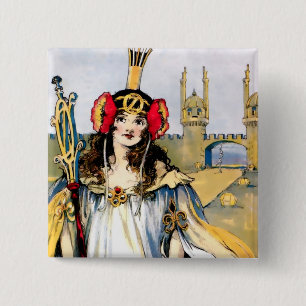 “Ozma of Oz” by John R Neill 15 Cm Square Badge