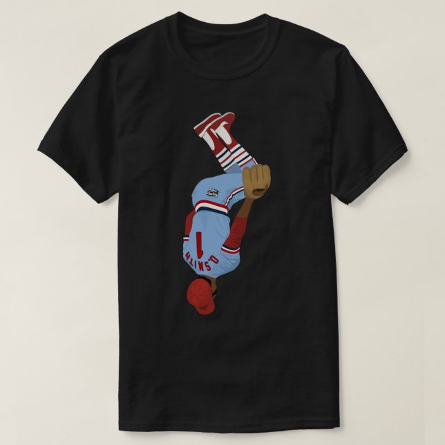 Ozzie Smith Sticker T-Shirt (Design Front)
