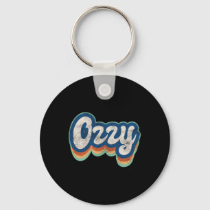 Ozzy First Name Boy Vintage Style 70s 80s Personal Key Ring