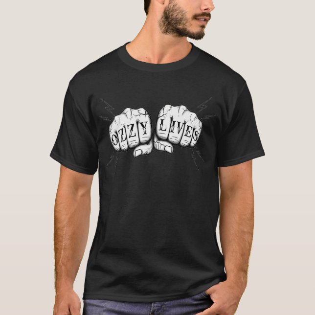 OZZY LIVES – Knuckle Hardcore T-Shirt (Front)