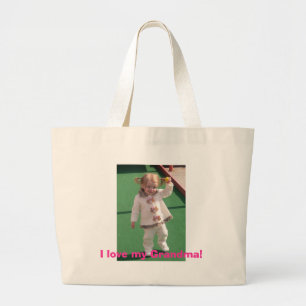 P1040799 (2), I love my Grandma! Large Tote Bag