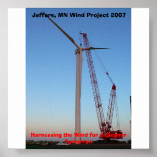 P1050450, Jeffers, MN Wind Project 2007, Harnes... Poster