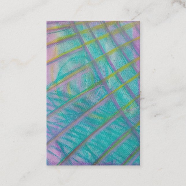 P34 Unique Colourful Abstract Art Business Card (Front)
