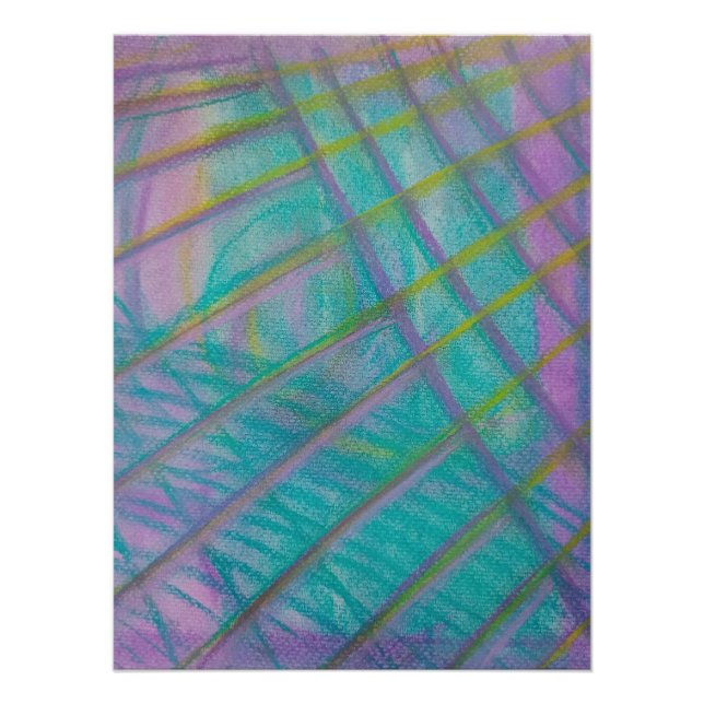 P34 Unique Colourful Abstract Art Poster (Front)