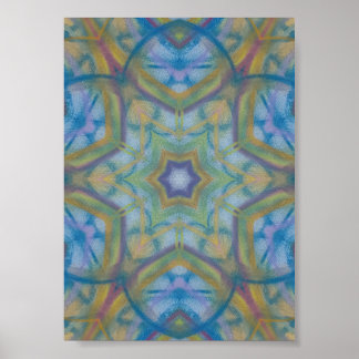 P35C Unique Colourful Abstract Mandala Art Poster