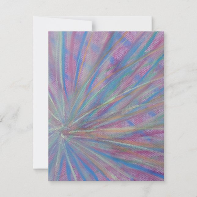 P36 Unique Colourful Abstract Art Card (Front)