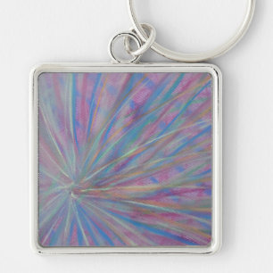 P36 Unique Colourful Abstract Art Key Ring